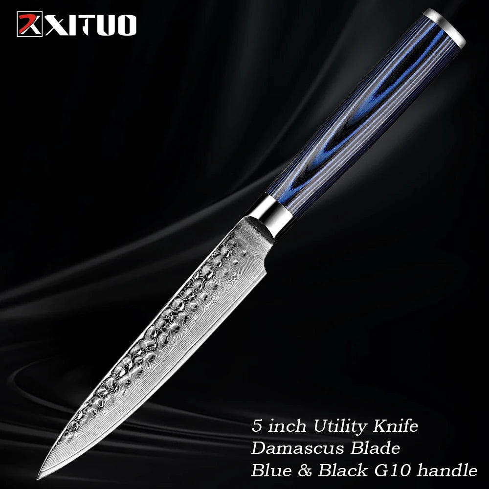 XITUO Premium Japanese Damascus Knife |Ultra-sharp|