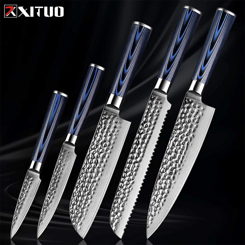 XITUO Premium Japanese Damascus Knife |Ultra-sharp|