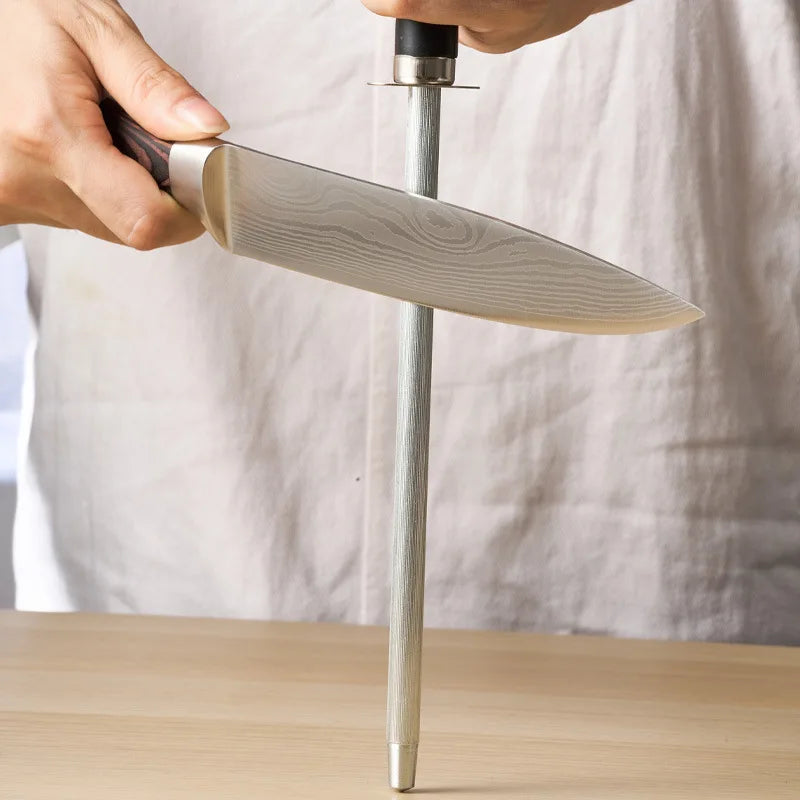 Diamond Sharpening steel |Carbon Steel | Kitchen Butcher Household | Knife Sharpener