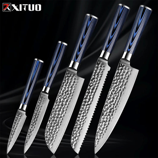 XITUO Premium Japanese Damascus Knife |Ultra-sharp|